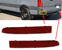 Sprinter MERCEDES Benz bumper reflector set 2019-2022 SAE DOT USA MARKET 9108204900  9108204800 